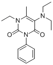 CAS#: 33872-85-4， 5-Diethylamino-1-Ethyl-6-Methyl-3-Phenylpyrimidine-2,4-Dione