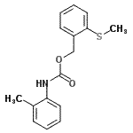 CAS 登录号：338968-14-2， 2-(甲硫基)苄基(2-甲基苯基)氨基甲酸酯