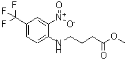 结构式 CAS# 339101-25-6, 4-[2-硝基-4-(三氟甲基)苯胺基]丁酸甲酯