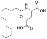 structure of CAS# 3397-65-7, N-Lauroyl-L-Glutamic Acid;2-(1-Oxododecylamino)Pentanedioic Acid;2-(Lauroylamino)Glutaric Acid;Nsc522180