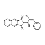 CAS#: 34185-34-7， 2-(3-Hydroxy-2-Quinolinyl)-1H-Cyclopenta[b]Naphthalene-1,3(2H)-Dione
