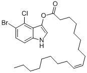 structure of CAS# 341972-97-2, 5-Bromo-4-Chloro-3-Indoxyl Oleate;5-BROMO-4-CHLORO-3-INDOXYL OLEATE;X-OLEATE