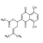 CAS#: 34232-27-4， 1-(5,8-Dihydroxy-1,4-Dioxo-1,4-Dihydro-2-Naphthalenyl)-4-Methyl-3-Penten-1-Yl Acetate