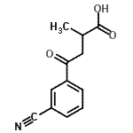 CAS#: 34243-97-5， 4-(3-Cyanophenyl)-2-Methyl-4-Oxobutanoic Acid