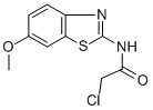 结构式 CAS# 3427-30-3, 2-氯-N-(6-甲氧基-苯并噻唑-2-基)-乙酰胺
