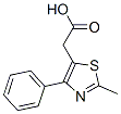 structure of CAS# 34272-66-7, 2-(2-Methyl-4-Phenyl-1,3-Thiazol-5-Yl)Acetic Acid;2-(2-Methyl-4-Phenyl-Thiazol-5-Yl)Acetic Acid;2-(2-Methyl-4-Phenyl-5-Thiazolyl)Acetic Acid;2-(2-Methyl-4-Phenyl-1,3-Thiazol-5-Yl)Ethanoic Acid