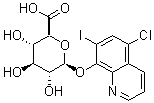 CAS#: 34296-97-4， 5-Chloro-7-Iodo-8-Quinolinyl-beta-D-Glucopyranosiduronic Acid