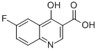 结构式 CAS# 343-10-2, 6-氟-4-羟基喹啉-3-羧酸