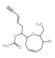 CAS#: 3442-58-8， [(E,1R)-1-[(2R,4Z,7S,8R)-7-Bromo-8-Ethyl-3,6,7,8-Tetrahydro-2H-Oxocin-2-Yl]Hex-3-En-5-Ynyl] Acetate