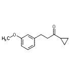 结构式 CAS# 344334-33-4, 1-环丙基-3-(3-甲氧基苯基)-1-丙酮