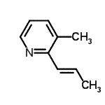 CAS 登录号：344902-34-7， 3-甲基-2-[(E)-丙-1-烯基]吡啶