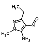 CAS#: 345633-39-8， 3-Ethyl-1-Methyl-4-Nitroso-1H-Pyrazol-5-Amine