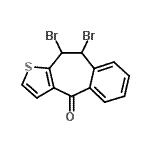 CAS#: 34580-10-4， 9,10-Dibromo-9,10-Dihydro-4H-Benzo[4,5]Cyclohepta[1,2-b]Thiophen-4-One