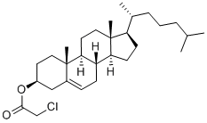 结构式 CAS# 3464-50-4, 胆固醇氯乙酸酯