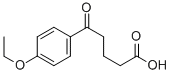 结构式 CAS# 34670-10-5, 5-(4-乙氧基苯基)-5-氧代戊酸