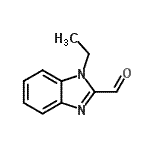结构式 CAS# 34734-20-8, 1-乙基-1H-苯并咪唑-2-甲醛