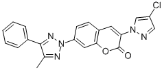 CAS#: 34771-66-9， 3-(4-Chloropyrazol-1-Yl)-7-(4-Methyl-5-Phenyltriazol-2-Yl)Chromen-2-One