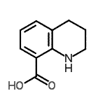 structure of CAS# 34849-19-9, 1,2,3,4-Tetrahydro-8-Quinolinecarboxylic Acid;1,2,3,4-tetrahydro-8-quinolinecarboxylic acid;1,2,3,4-tetrahydroquinoline-8-carboxylic acid;1,2,3,4-Tetrahydro-quinoline-8-carboxylic acid