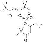 structure of CAS# 34872-98-5, Molybdenum (VI) Dioxide Bis(2,2,6,6-Tetramethyl-3,5-Heptanedionate);Molybdenum(VI)Dioxidebis(2,2,6,6-Tetramethyl-3,5-Heptanedionate),Min.98%[O2mo(TMHD)2];Bis-(2,2,6,6-Tetramethyl-3,5-Heptanedionato-O,O'')-Molybdenum Dioxide;MOLYBDENUM (VI) DIOXIDE BIS(2,2,6,6-TETRAMETHYL-3,5-HEPTANEDIONATE)
