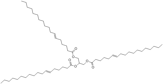 CAS 登录号：35017-28-8， 1,2,3-三[反式-6-十八碳烯酰基]甘油