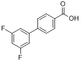 structure of CAS# 350682-84-7, 3',5'-Difluoro-Biphenyl-4-Carboxylic Acid;3',5'-Difluoro-[1,1'-Biphenyl]-4-Carboxylic Acid;4-BIPHENYL-3',5'-DIFLUORO-CARBOXYLIC ACID;3',5'-DIFLUORO-BIPHENYL-4-CARBOXYLIC ACID
