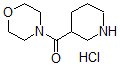 结构式 CAS# 35090-96-1, 4-(哌啶-3-基羰基)吗啉盐酸盐