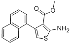 structure of CAS# 350997-17-0, 2-Amino-4-Naphthalen-1-Yl-Thiophene-3-Carboxylic Acid Methyl Ester;Methyl 2-Amino-4-(1-Naphthyl)Thiophene-3-Carboxylate(SALTDATA: FREE);2-AMINO-4-NAPHTHALEN-1-YL-THIOPHENE-3-CARBOXYLIC ACID METHYL ESTER;Methyl 2-Amino-4-(1-Naphthyl)Thiophene-3-Carboxylate