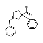 CAS 登录号：351371-00-1， 1,3-二苄基-3-吡咯烷羧酸