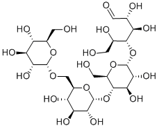 结构式 CAS# 35175-16-7, (2R,3R,4R,5R)-4-[(2R,3R,4R,5S,6R)-3,4-二羟基-6-(羟基甲基)-5-[(2R,3R,4S,5S,6R)-3,4,5-三羟基-6-[[(2S,3R,4S,5S,6R)-3,4,5-三羟基-6-(羟基甲基)四氢吡喃-2-基]氧基甲基]四氢吡喃-2-基]氧基四氢吡喃-2-基]氧基-2,3,5,6-四羟基己醛