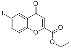 结构式 CAS# 35204-44-5, 6-碘-4-氧代-4H-苯并吡喃-2-羧酸乙酯