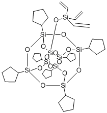 structure of CAS# 352538-79-5, 1-(Trivinylsilyloxy)-3,5,7,9,11,13,15-heptacyclopentylpentacyclo[9.5.1.13,9.15,15.17,13]octasiloxane