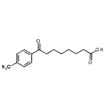 structure of CAS# 35333-11-0, 8-(4-Methylphenyl)-8-Oxooctanoic Acid;8-(4-methylphenyl)-8-oxooctanoic acid