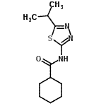 CAS#: 353467-82-0， N-(5-Isopropyl-1,3,4-Thiadiazol-2-Yl)Cyclohexanecarboxamide