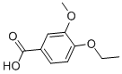 structure of CAS# 3535-30-6, 4-Ethoxy-3-Methoxy-Benzoic Acid;4-Ethoxy-3-Methoxy-Benzoic Acid;St5137335;Ak-968/41025200