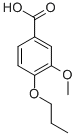 结构式 CAS# 3535-32-8, 3-甲氧基-4-丙氧基苯甲酸酯