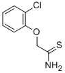 structure of CAS# 35370-94-6, 2-(2-Chlorophenoxy)Ethanethioamide;2-(2-CHLOROPHENOXY)THIOACETAMIDE 97%;2-(2-CHLOROPHENOXY)ETHANETHIOAMIDE;2-(2-CHLOROPHENOXY)THIOACETAMIDE