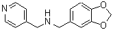 structure of CAS# 353779-52-9, Benzo[1,3]Dioxol-5-Ylmethyl-Pyridin-4-Ylmethyl-Amine;(1,3-Benzodioxol-5-Ylmethyl)(Pyridin-4-Ylmethyl)Amine(SALTDATA: 2Hbr);N-(1,3-BENZODIOXOL-5-YLMETHYL)-N-(PYRIDIN-4-YLMETHYL)AMINE;(1,3-BENZODIOXOL-5-YLMETHYL)(PYRIDIN-4-YLMETHYL)AMINE