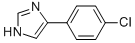 structure of CAS# 35512-29-9, 4-(4-Chlorophenyl)-1H-Imidazole;4-(1H-Imidazol-4-Yl)Chlorobenzene;4-(4-CHLOROPHENYL)-1H-IMIDAZOLE;5-(4-Chlorophenyl)-3H-Imidazole