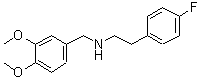 结构式 CAS# 355381-83-8, (3,4-二甲氧基-苄基)-[2-(4-氟-苯基)-乙基]-胺