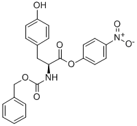 结构式 CAS# 3556-56-7, 苄氧羰基-酪氨酸对硝基苯基酯