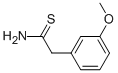 structure of CAS# 35582-11-7, 2-(3-Methoxyphenyl)Ethanethioamide;2-(3-Methoxyphenyl)Thioacetamide, 97%;2-(3-Methoxyphenyl)Thioacetami