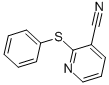 structure of CAS# 35620-68-9, 2-(Phenylthio)Nicotinonitrile;2-(PHENYLTHIO)PYRIDINE-3-CARBONITRILE;2-(PHENYLSULFANYL)NICOTINONITRILE;2-(PHENYLTHIO)NICOTINONITRILE
