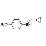 结构式 CAS# 356539-35-0, N-(环丙基甲基)-4-甲基苯胺
