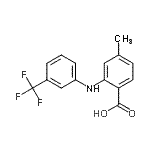 CAS 登录号：35709-89-8， 4-甲基-2-{[3-(三氟甲基)苯基]氨基}苯甲酸