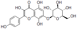 CAS#: 35815-07-7， 3,5,8-Trihydroxy-2-(4-Hydroxyphenyl)-7-[(2S,3R,4S,5S,6R)-3,4,5-Trihydroxy-6-(Hydroxymethyl)Oxan-2-Yl]Oxychromen-4-One