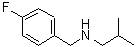 结构式 CAS# 359446-04-1, N-(4-氟苄基)-2-甲基-1-丙胺