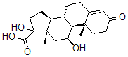 CAS#: 3597-45-3， (8S,9S,10R,11S,13S,14S)-11,17-Dihydroxy-10,13-Dimethyl-3-Oxo-2,6,7,8,9,11,12,14,15,16-Decahydro-1H-Cyclopenta[a]Phenanthrene-17-Carboxylic Acid