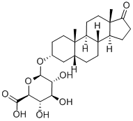 CAS#: 3602-09-3， (2S,3S,4S,5R,6R)-6-[[(3R,5R,8R,9S,10S,13S,14S)-10,13-Dimethyl-17-Oxo-1,2,3,4,5,6,7,8,9,11,12,14,15,16-Tetradecahydrocyclopenta[a]Phenanthren-3-Yl]Oxy]-3,4,5-Trihydroxyoxane-2-Carboxylic Acid