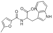 结构式 CAS# 360573-13-3, N-[(5-甲基-2-呋喃基)羰基]-L-色氨酸