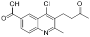 结构式 CAS# 36164-39-3, 4-氯-2-甲基-3-(3-氧代丁基)喹啉-6-羧酸